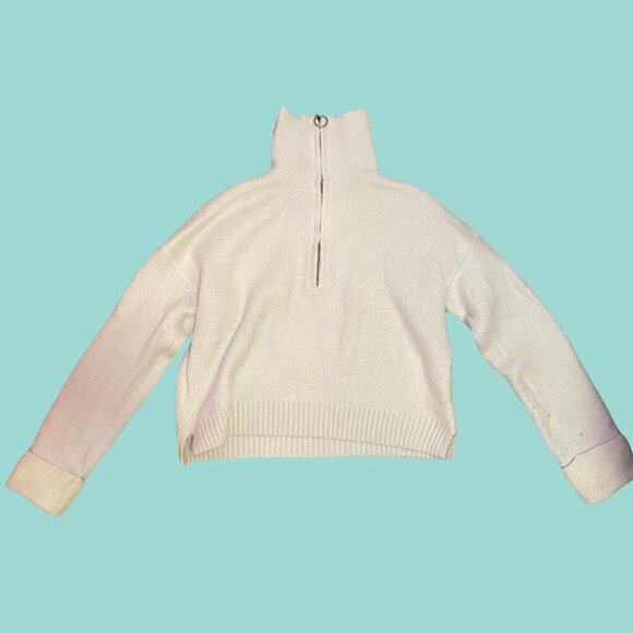 ✨ Cozy Chic Cream Half-Zip Pullover by Happily Grey – Size S - Picture 4 of 9